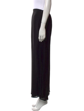 St. John Evening Silk Wide Leg Pants
