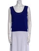 St. John Evening Wool Scoop Neck Top