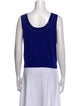 St. John Evening Wool Scoop Neck Top