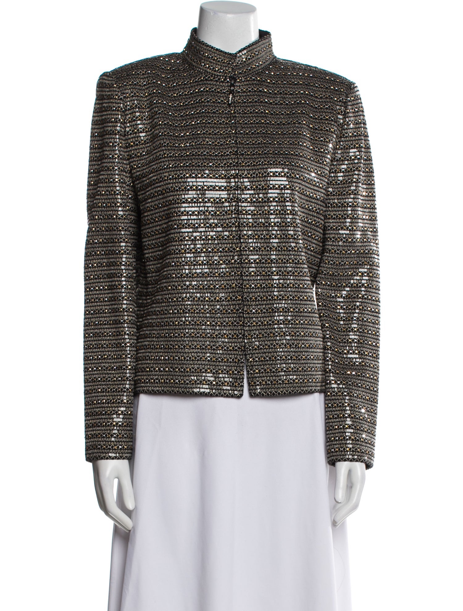 St. John Evening Tweed Pattern Evening Jacket w/ Tags