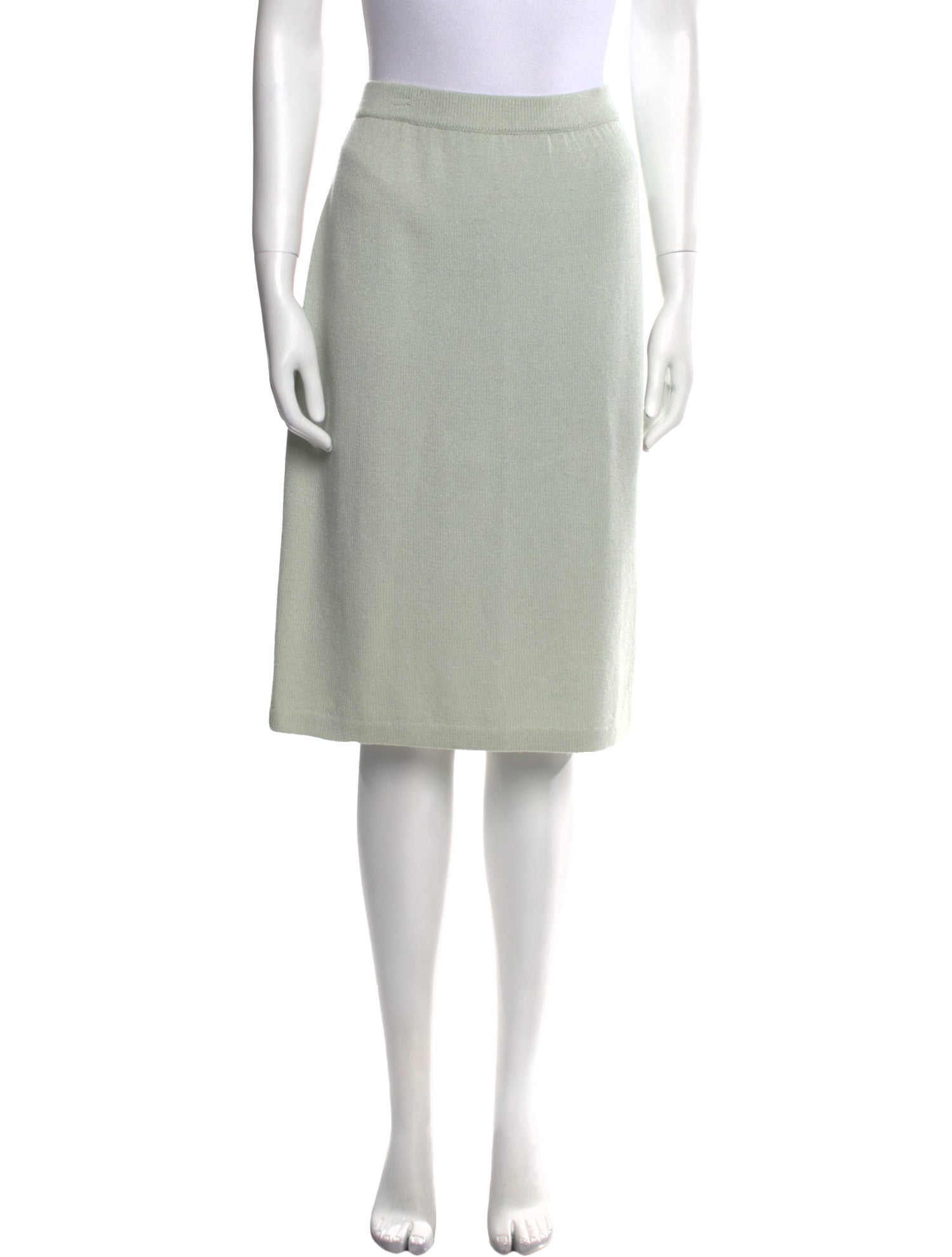 St. John Evening Glitter Accents Knee-Length Skirt