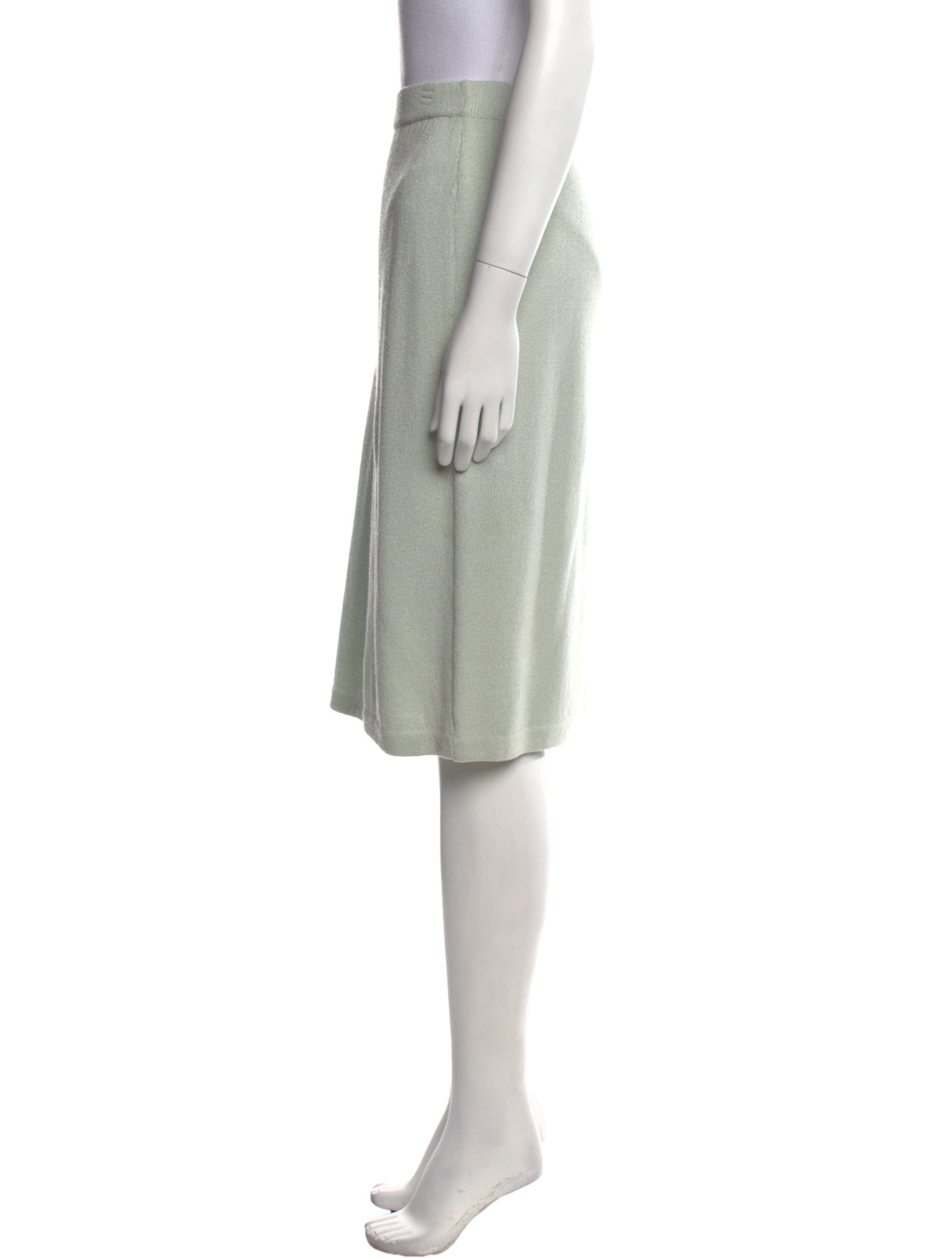 St. John Evening Glitter Accents Knee-Length Skirt