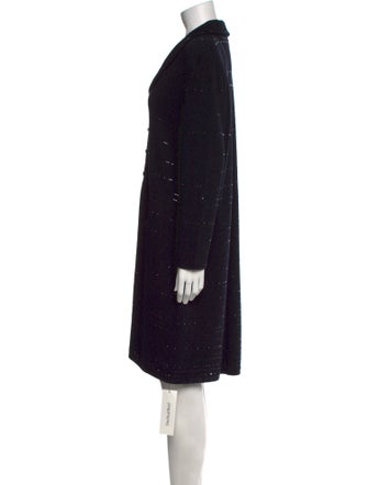 St. John Evening V-Neck Knee-Length Dress