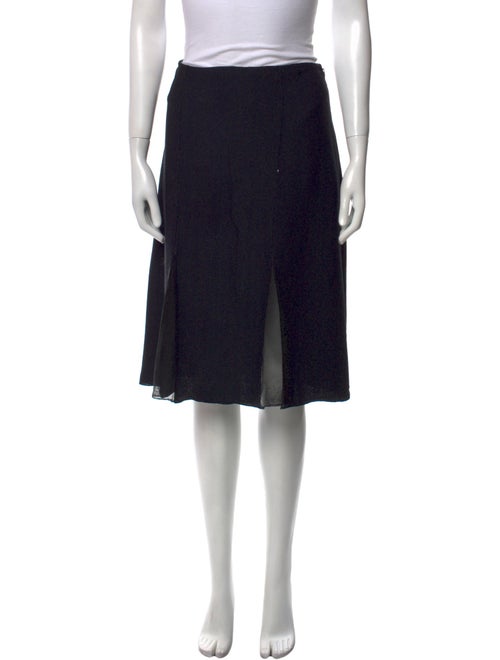 St. John Evening Mesh Accents Knee-Length Skirt