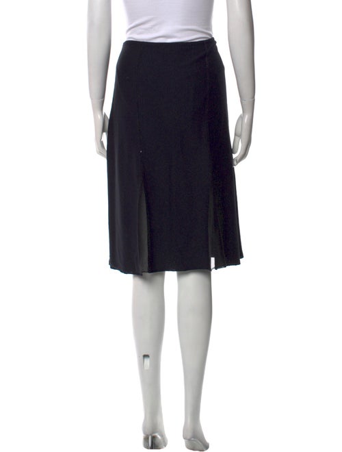 St. John Evening Mesh Accents Knee-Length Skirt