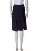 St. John Evening Mesh Accents Knee-Length Skirt