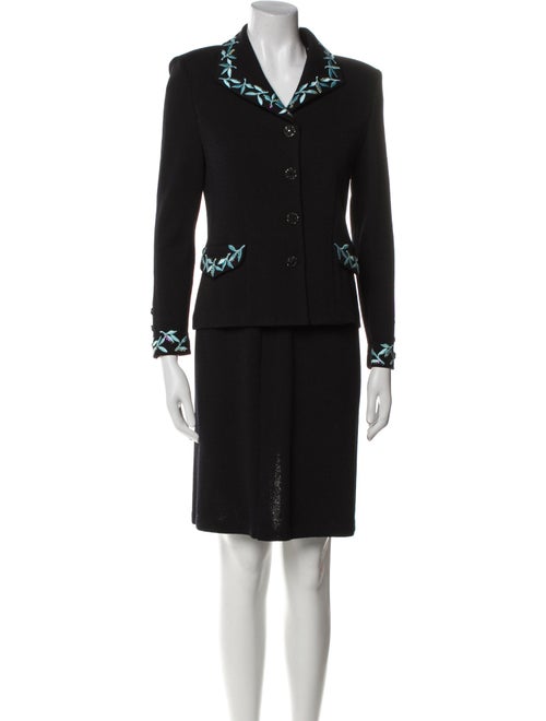 St. John Evening Wool Dress Set