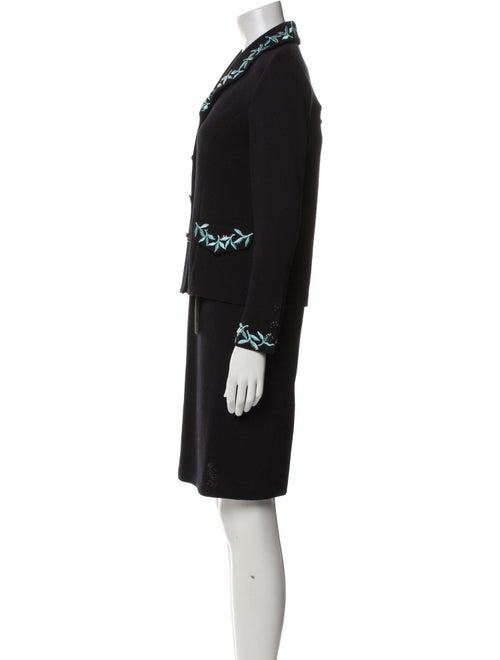 St. John Evening Wool Dress Set