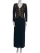St. John Evening Wool Long Dress