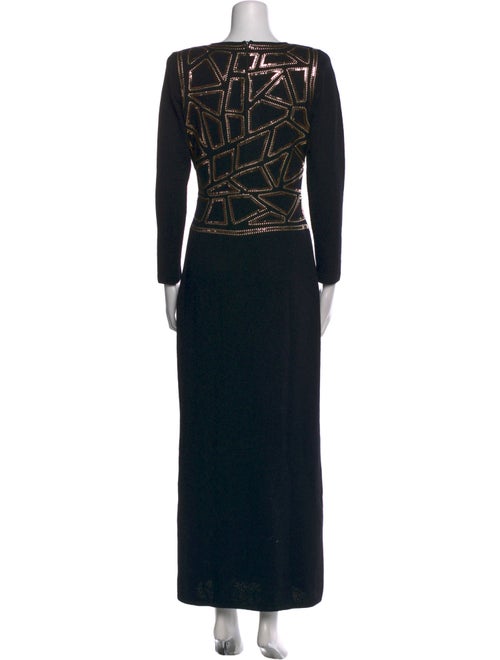 St. John Evening Wool Long Dress
