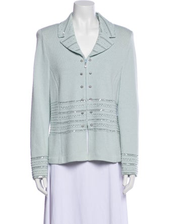 St. John Evening Plaid Print Blazer