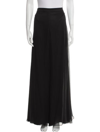 St. John Evening Silk Wide Leg Pants