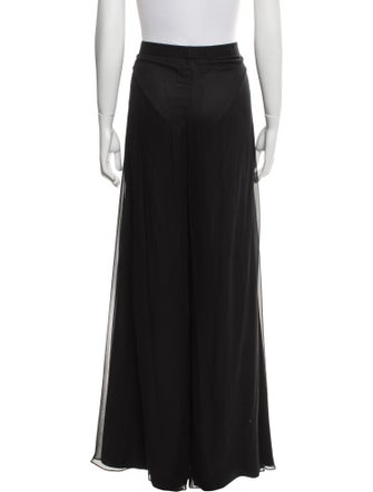 St. John Evening Silk Wide Leg Pants