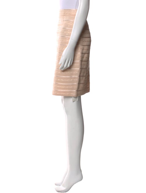 St. John Evening Striped Knee-Length Skirt