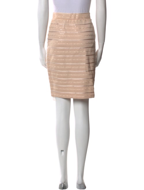 St. John Evening Striped Knee-Length Skirt