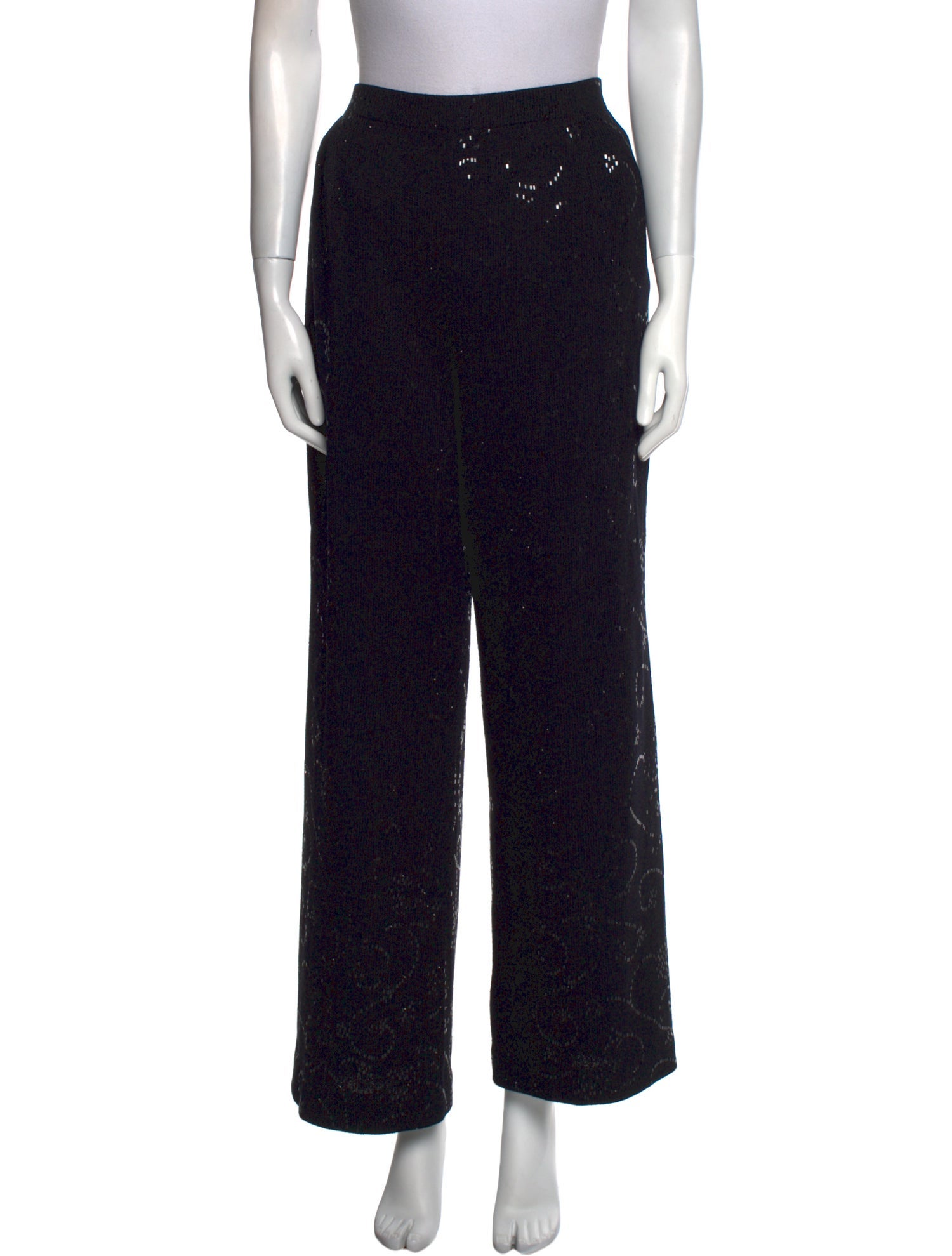 St. John Evening Printed Wide Leg Pants