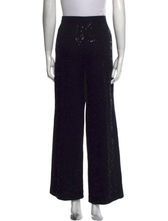 St. John Evening Printed Wide Leg Pants
