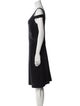 St. John Evening V-Neck Knee-Length Dress