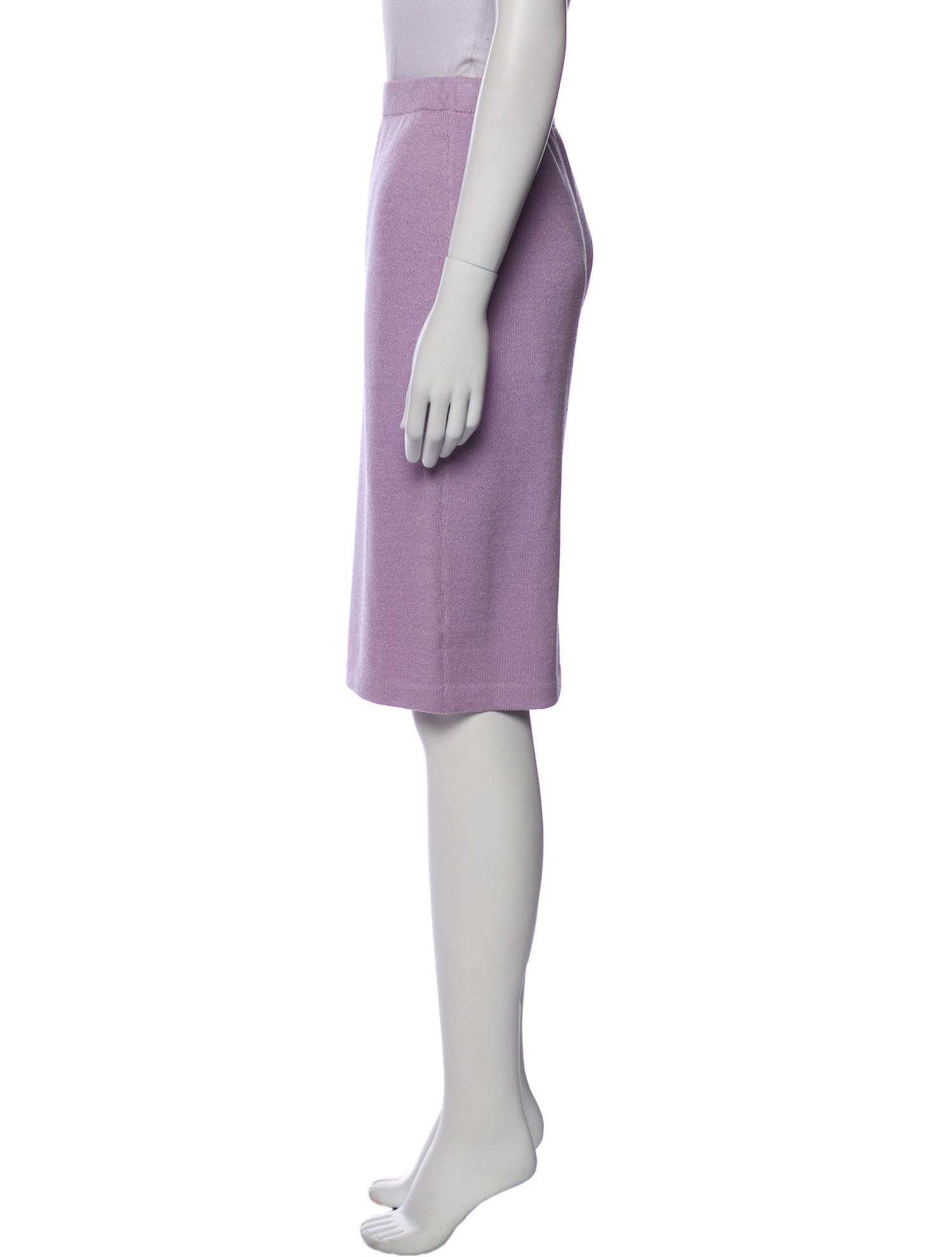 St. John Evening Wool Knee-Length Skirt