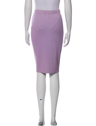 St. John Evening Wool Knee-Length Skirt