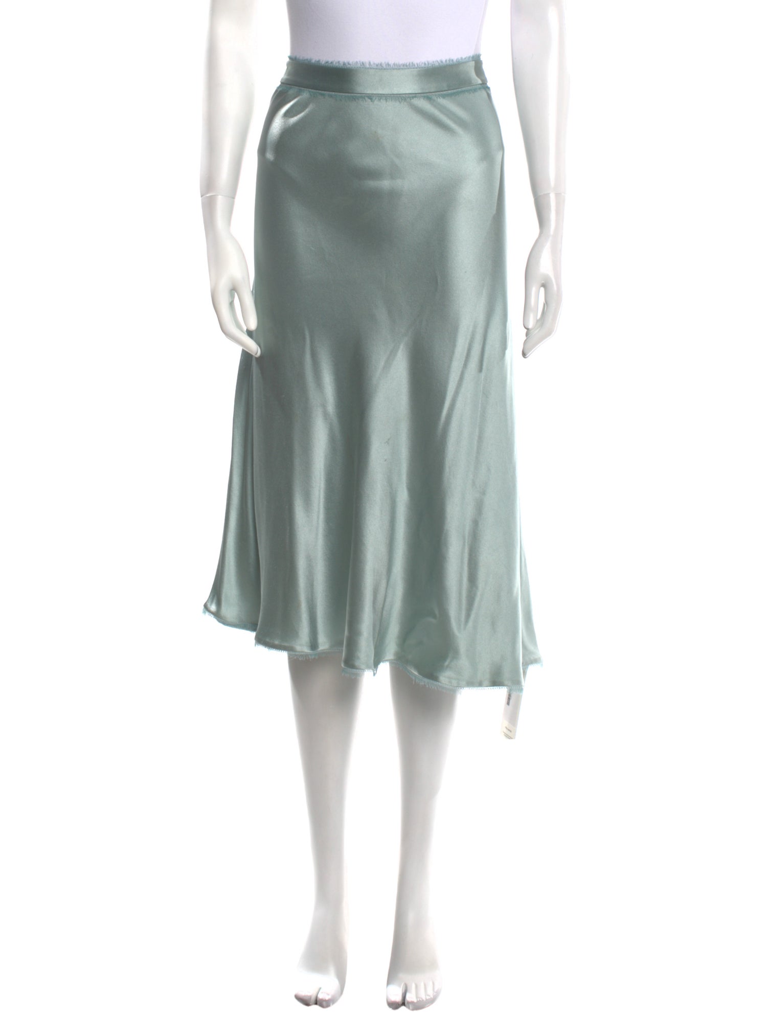 St. John Evening Silk Midi Length Skirt