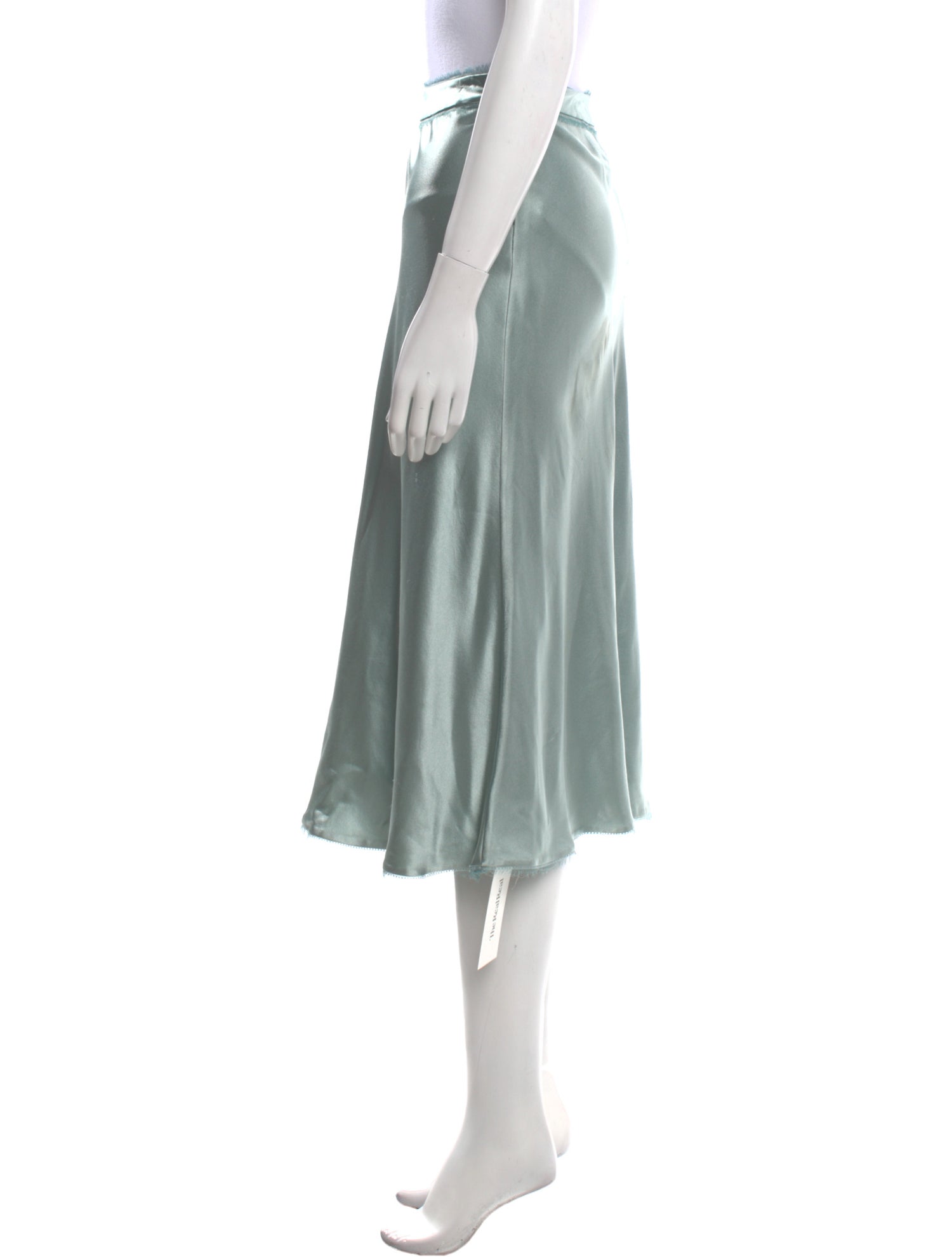 St. John Evening Silk Midi Length Skirt