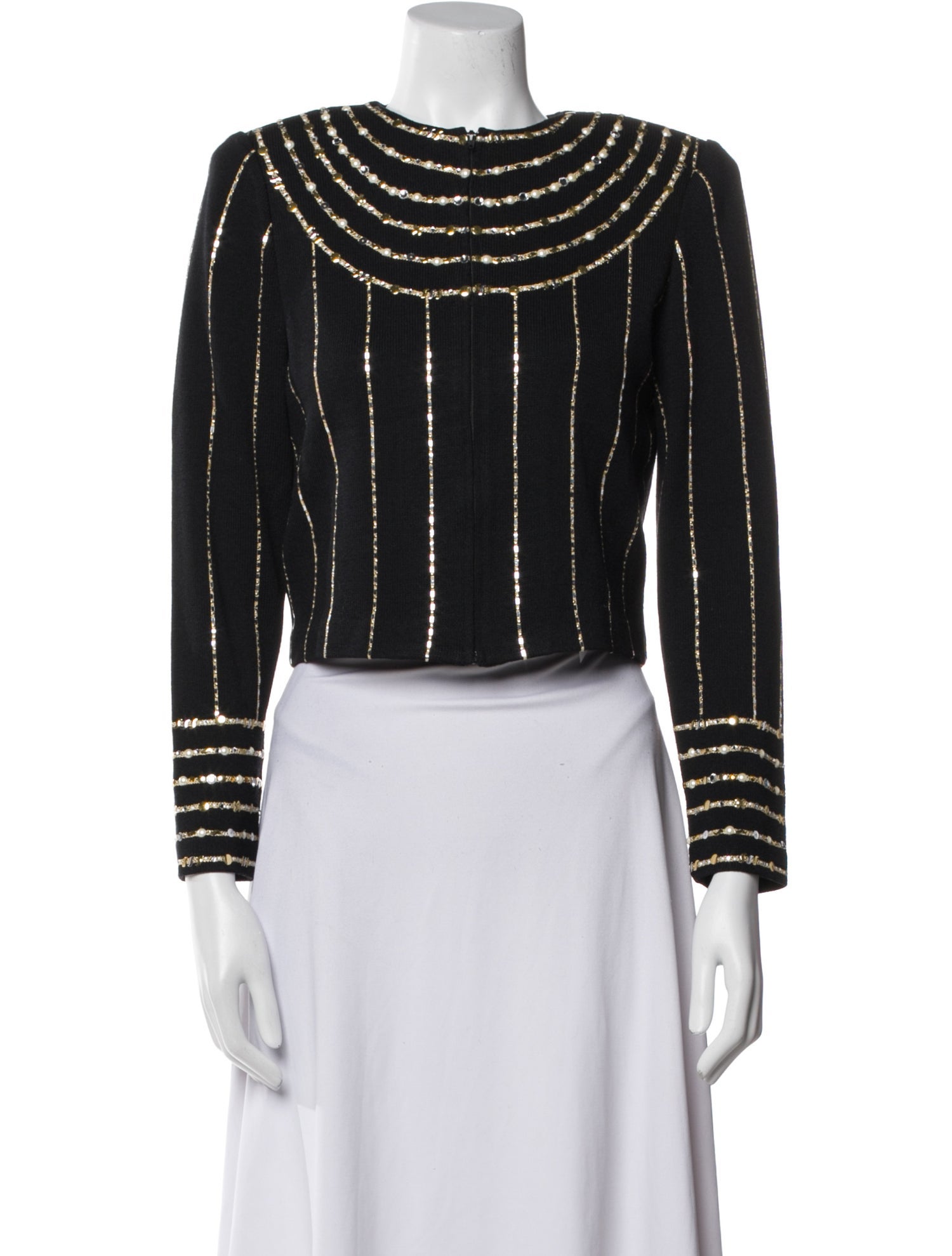 St. John Evening Striped Evening Jacket