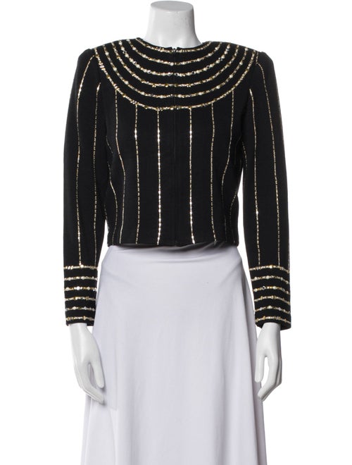 St. John Evening Striped Evening Jacket