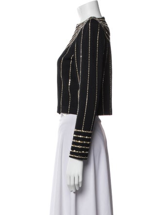 St. John Evening Striped Evening Jacket