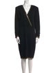 St. John Evening Wool Knee-Length Dress