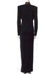 St. John Evening Mock Neck Long Dress