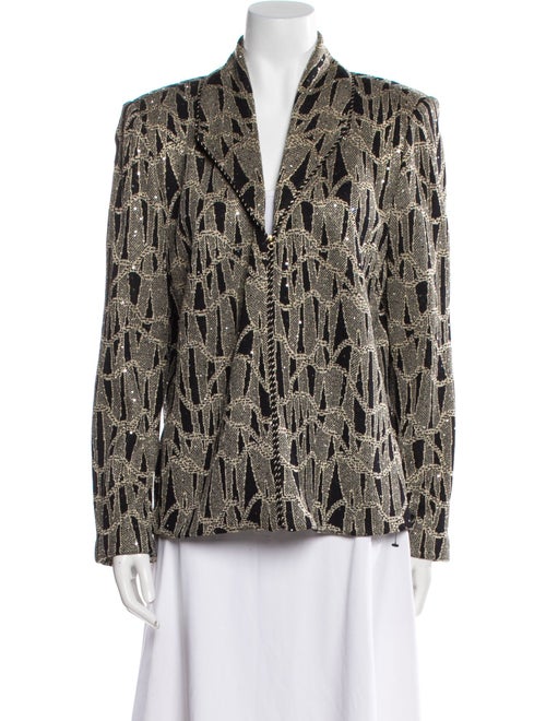 St. John Evening Animal Print Blazer