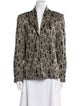 St. John Evening Animal Print Blazer