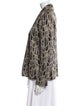 St. John Evening Animal Print Blazer