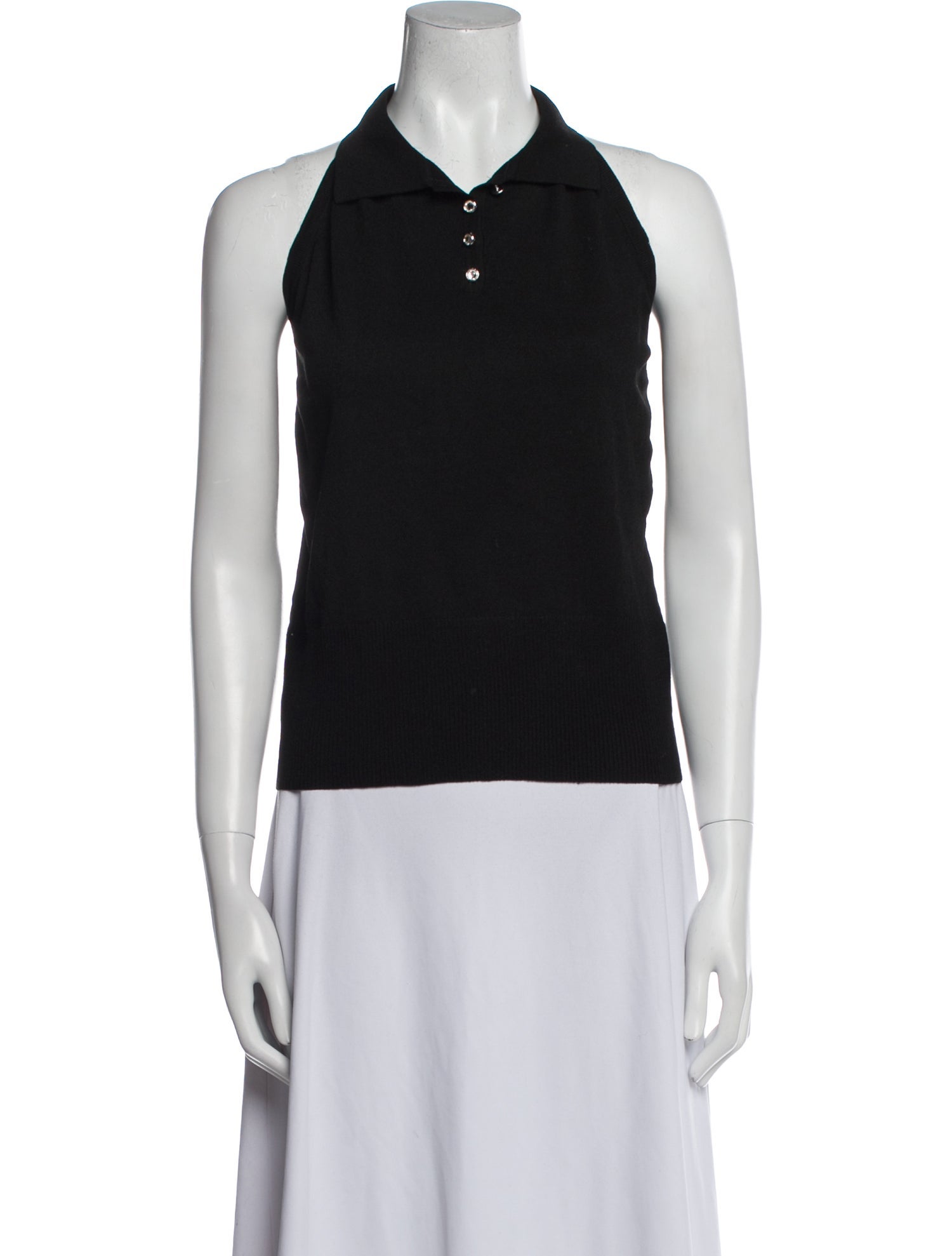 St. John Evening Halterneck Sleeveless Polo