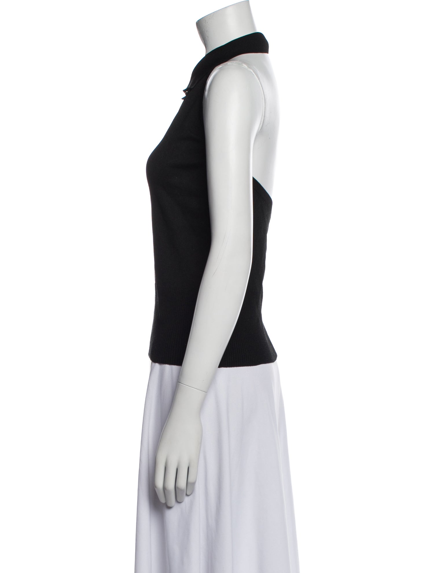 St. John Evening Halterneck Sleeveless Polo