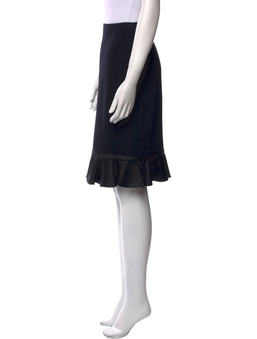 St. John Evening Wool Knee-Length Skirt