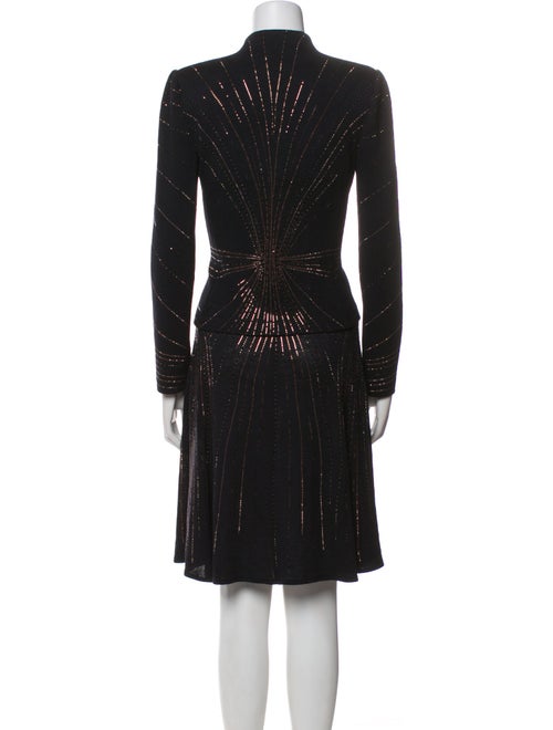 St. John Evening Sequin Embellishments Dress Set