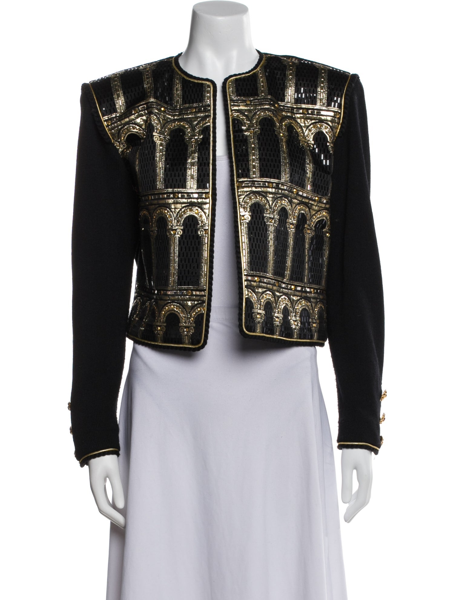 St. John Evening Printed Evening Jacket