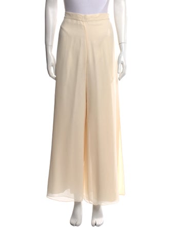 St. John Evening Silk Wide Leg Pants