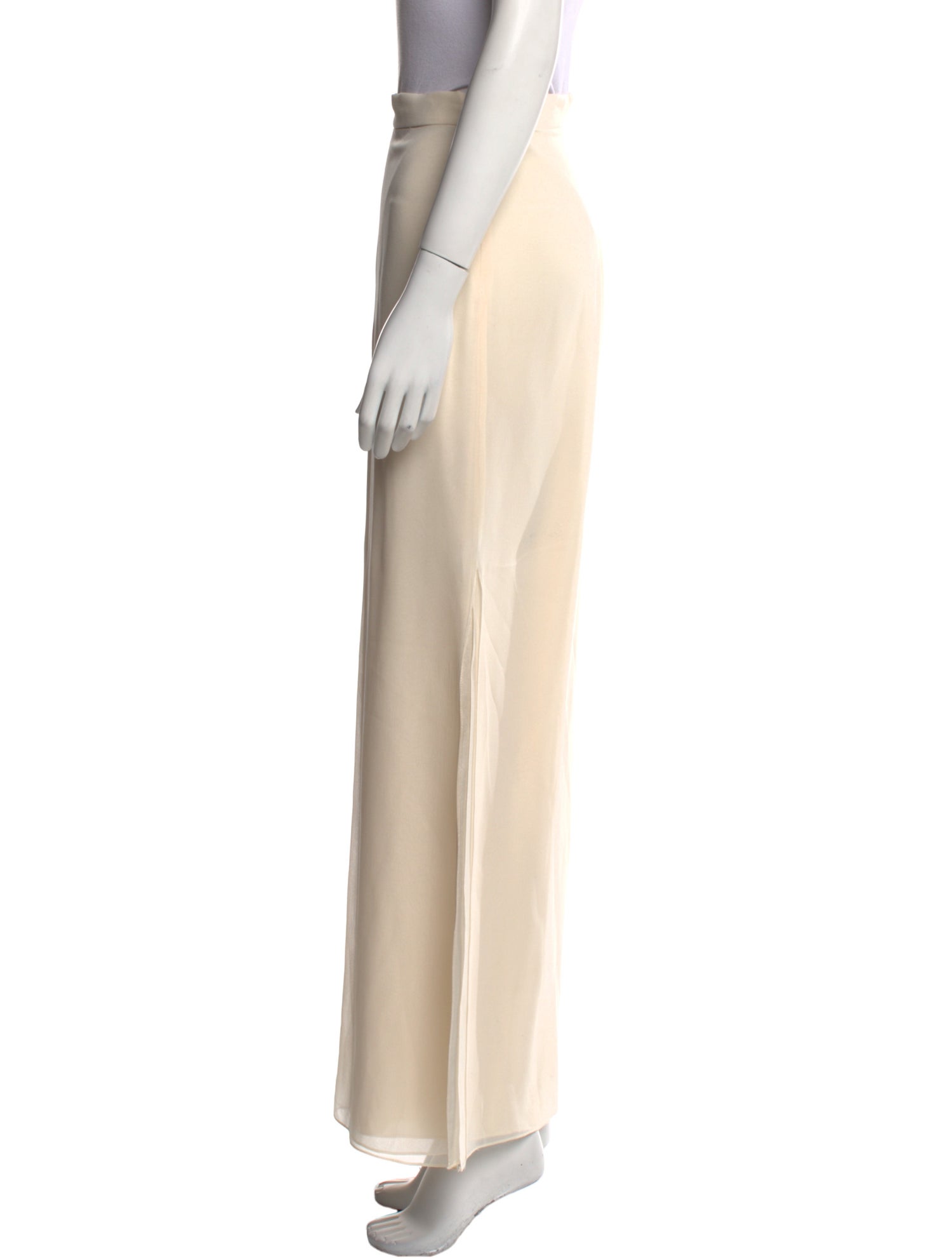 St. John Evening Silk Wide Leg Pants