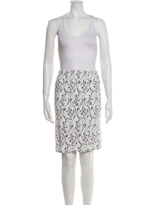 St. John Evening Printed Studded Accents Skirt Suit