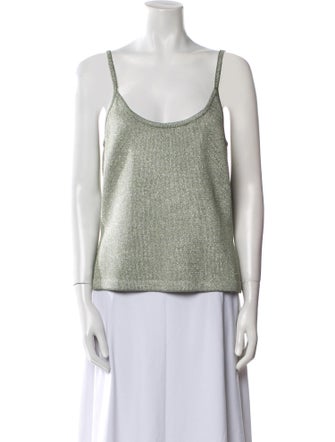St. John Evening Scoop Neck Sleeveless Top