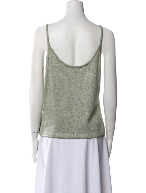 St. John Evening Scoop Neck Sleeveless Top