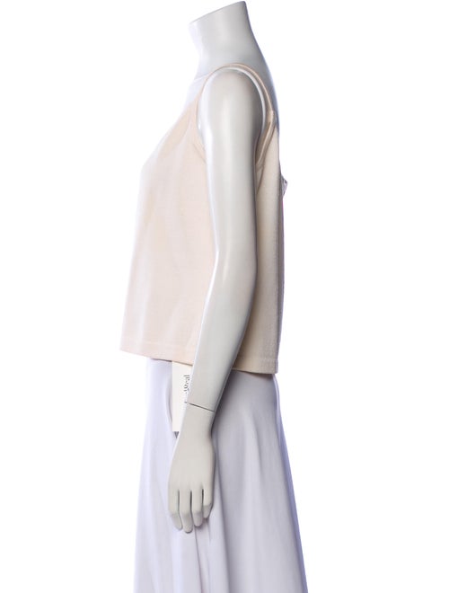 St. John Evening V-Neck Sleeveless Crop Top