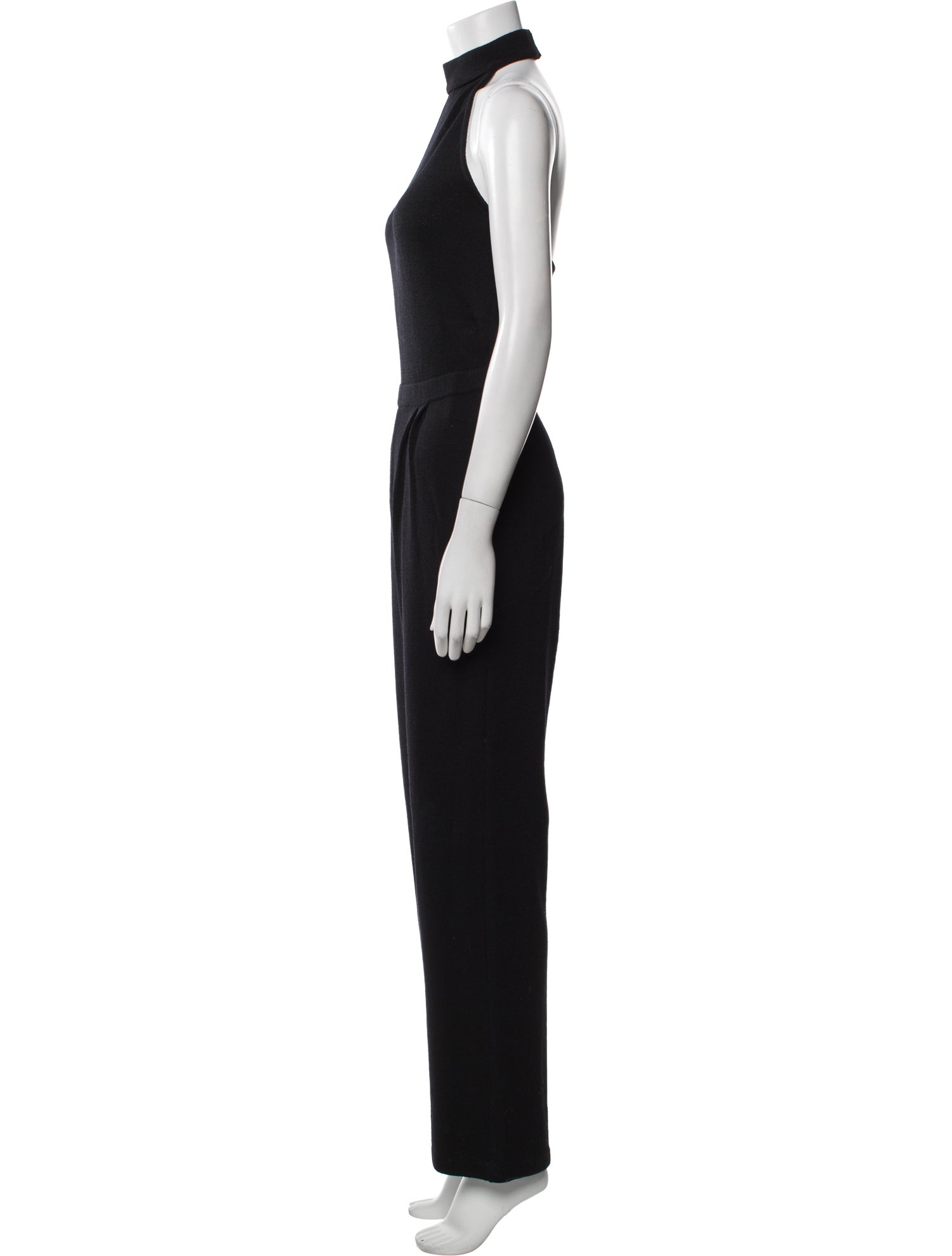 St. John Evening Mock Neck Jumpsuit