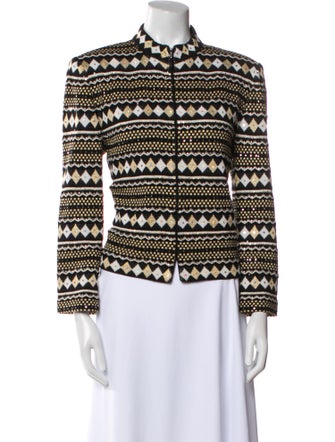 St. John Evening Striped Evening Jacket