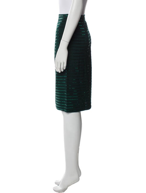 St. John Evening Sequin Embellishments Knee-Length Skirt