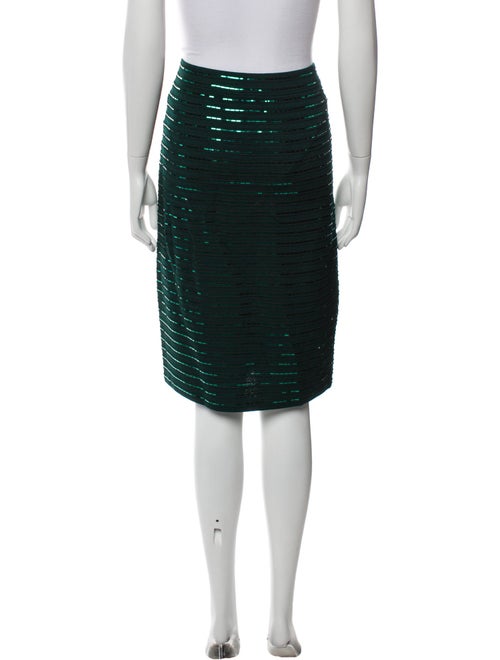 St. John Evening Sequin Embellishments Knee-Length Skirt