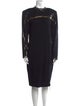 St. John Evening Crew Neck Knee-Length Dress